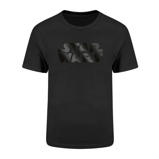 Star Wars- Logo Black on Black  T-Shirt